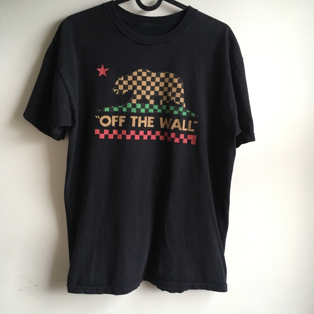 Vans Off The Wall Men's Medium Black Tee